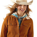 Ariat Womens Berber Back Softshell Jacket – Sherpa - Lined Trucker - Style Warm Layer - AIBBP - Chestnut Horse - Small - Each - 3