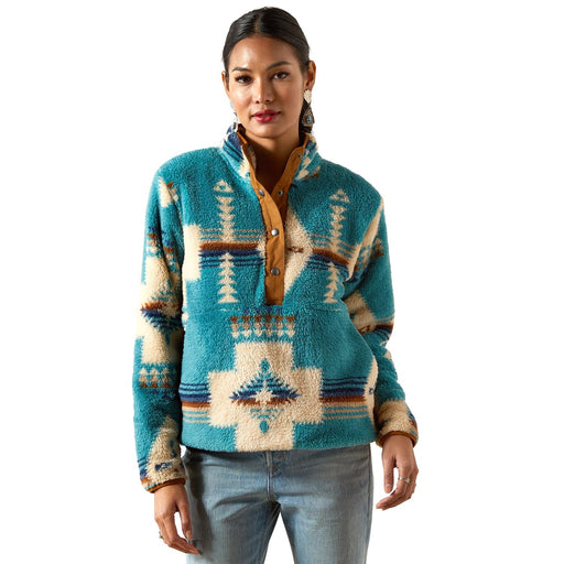 Ariat Womens Berber Snap Front Sweatshirt - AI8AU - Multi - Small - Each - 1