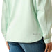 Ariat Women's Breeze Logo 1/2 Zip Fleece Sweatshirt - AIBQQ - Aqua - XSmall - 7