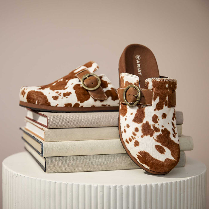 Ariat Women's Country Mule Slip - On Shoes – Comfortable Everyday Footwear - AI3B6 - Cow Hair On - 6 - 8