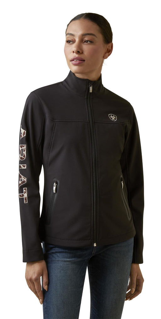 Ariat Women's Cow Print Embroidered Team Softshell Jacket, Black - Jeffers - Women > Women's Riding & Equestrian Clothes