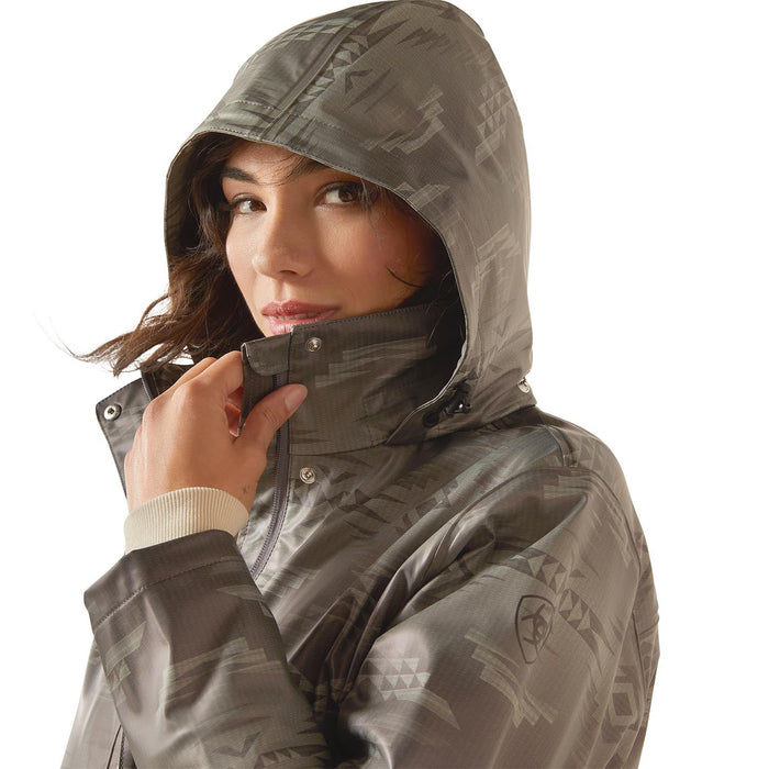 Ariat Womens Drizzle Rain Slicker - AI8EY - Grey Dune - Small - Each - 8
