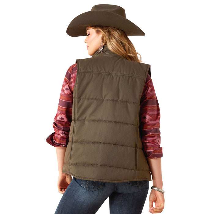 Ariat Womens Grizzly Quilted Vest – Lightweight Insulated Outdoor Vest - AIBGQ - Brown - Small - Each - 2