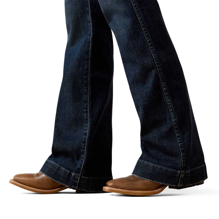 Ariat Women's High Rise Vivienne Slim Trouser Jeans - Stretchy, Arena - Ready & Casual Wear - AI3EG - Blue - 24 R - 1 ct - 5