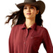 Ariat Women's Kirby Pro Shirt – Long Sleeve, Athletic Fit, UV Protection, Riding & Outdoor Wear - AI8B - Tawny Port - Small - Each - 3