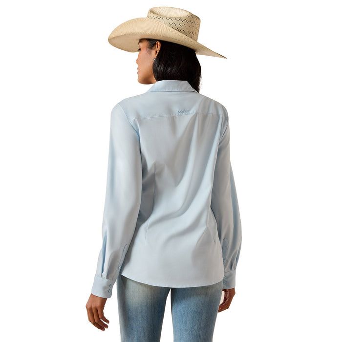 Ariat Women's Kirby Pro Shirt – Long Sleeve, Athletic Fit, UV Protection, Riding & Outdoor Wear - AIBP6 - Nantucket Breeze - XSmall - Each - 11