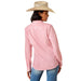 Ariat Women's Kirby Pro Shirt – Long Sleeve, Athletic Fit, UV Protection, Riding & Outdoor Wear - AIBPJ - Sun Kissed Coral Stripe - XSmall - Each - 14