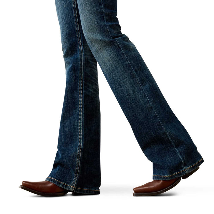 Ariat Women's Mid Rise Fiona Boot Cut Jeans - Stretchy Everyday Western Wear - AI3CW - Blue - 25 R - 1 ct - 5