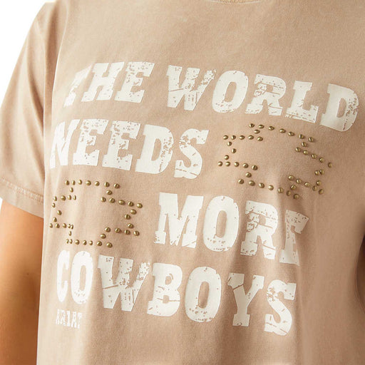 Ariat Womens "More Cowboys" Shirt - AI8QM - Cream - Medium - Each - 2