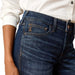 Ariat Women's Perfect Rise Maddie Trouser Jeans - Boot Cut - AI3DE - Denim Blue - 24 R - 1 ct - 3