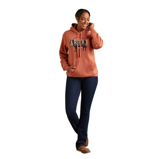 Ariat Womens R.E.A.L. Branded Logo Hoodie, Aragon - Jeffers - Women > Women's Clothing > Women's Jackets & Outerwear