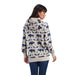 Ariat Womens R.E.A.L. Buffalo Sweatshirt Hoodie, Cream - Jeffers - Women > Women's Clothing > Women's Jackets & Outerwear