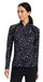 Ariat Womens Sunstopper 2.0 1/4 Zip Long Sleeve Baselayer -  - Small - Black Busy Pont Print - 5
