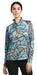 Ariat Womens Sunstopper 2.0 1/4 Zip Long Sleeve Baselayer - AI47N - Small - Blue Bridle Print - 9