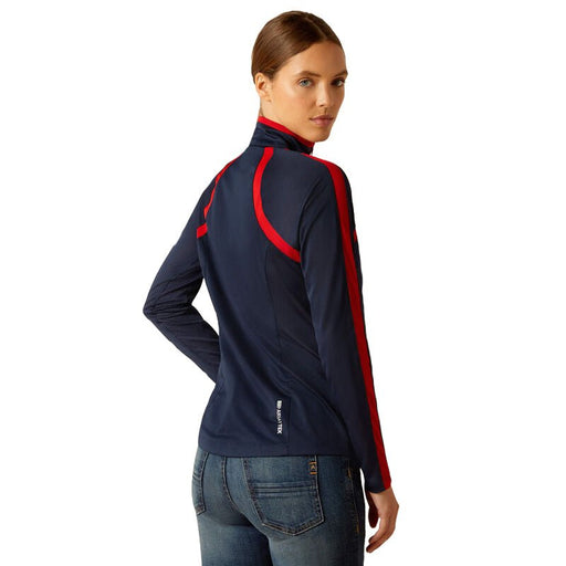 Ariat Women's Sunstopper 3.0 1/4 Zip Baselayer Shirt – High Performance Sun Shirt for Riding - AIBEB - Navy - Xsmall - Each - 2