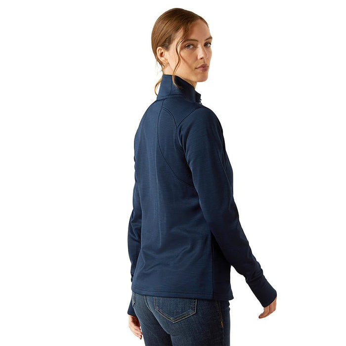 Ariat Womens Team EQ 1/4 Zip Pullover – Lightweight Fleece Riding Pullover - AIBGH - Navy - XSmall - Each - 2