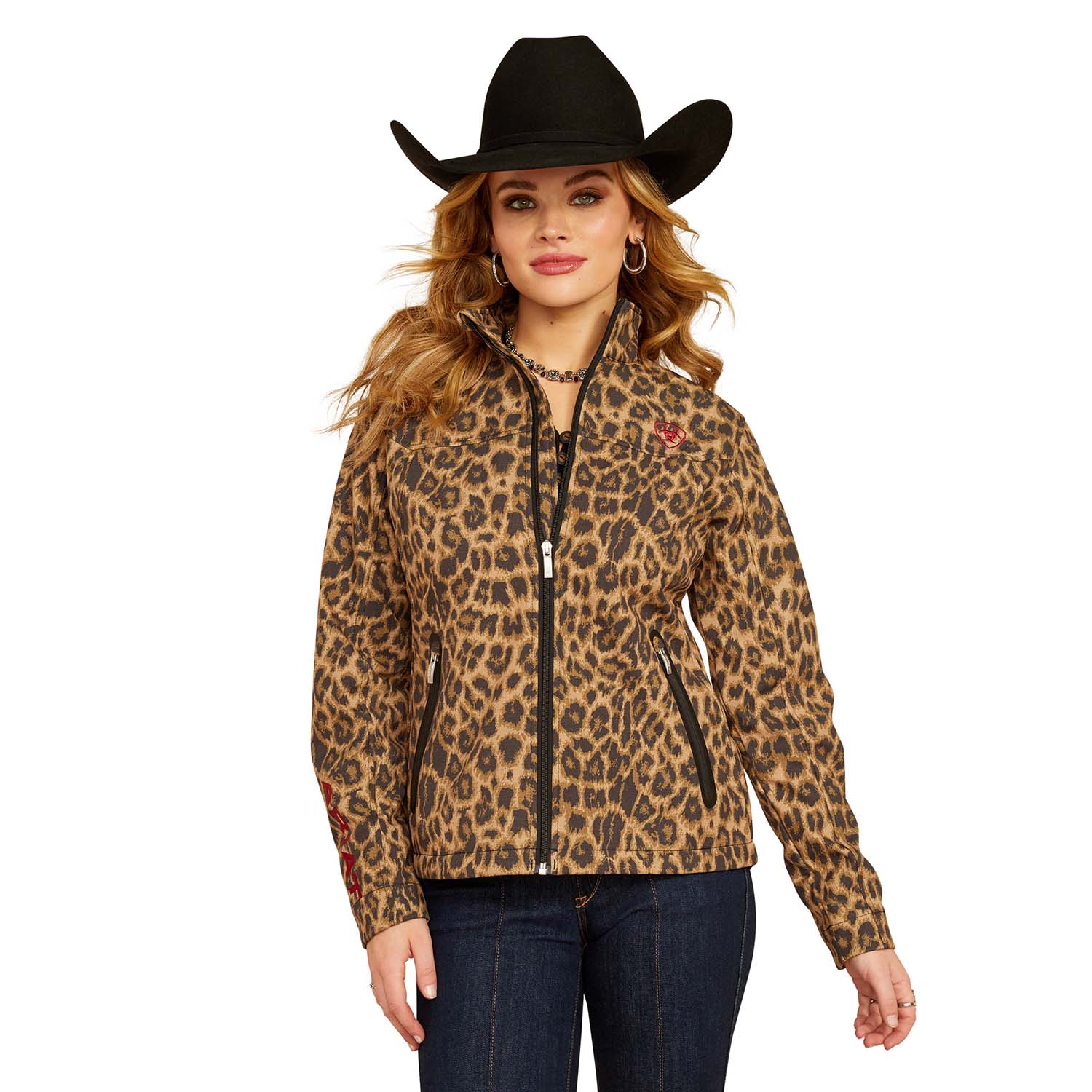 Women's Team Softshell Print Jacket, Lila Leopard by Ariat — Jeffers