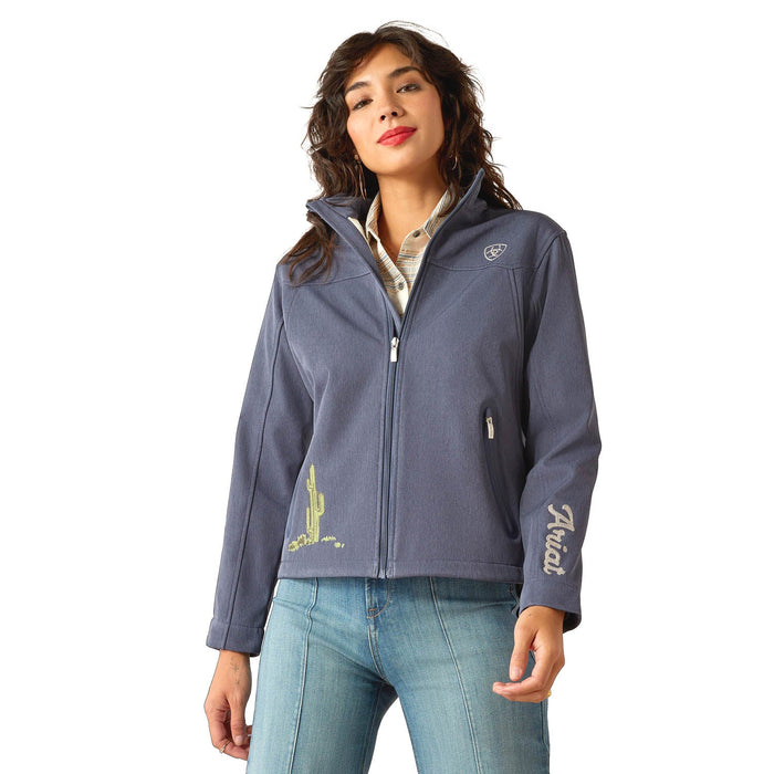 Ariat Women's Western Heritage Round Up Team Softshell Jacket - AI9AC - Blue - Small - Each - 1