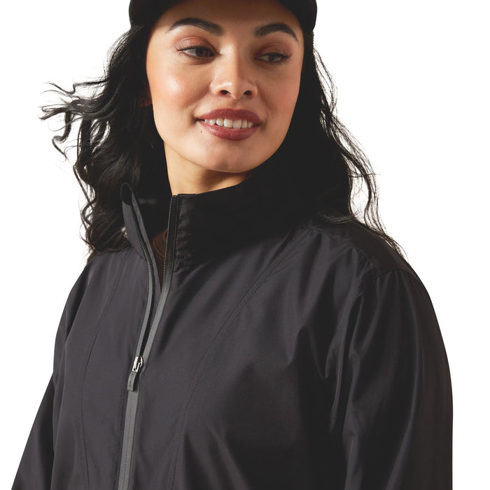 Ariat Women's Whisper Pullover Jacket – Lightweight Water - Repellent Windbreaker - AIBM6 - Black - XSmall - 4