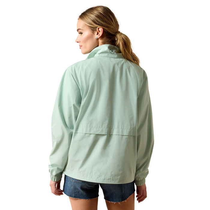 Ariat Women's Whisper Pullover Jacket – Lightweight Water - Repellent Windbreaker - AIBMC - Silt Green - XSmall - 6