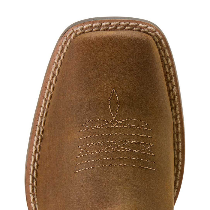 Ariat Youth Deer Ridge Wide Square Toe Western Boot - AI3AC - Brown - 8 - 7