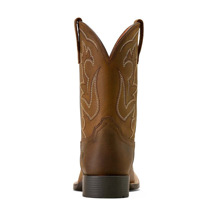 Ariat Youth Deer Ridge Wide Square Toe Western Boot - AI3AC - Brown - 8 - 5
