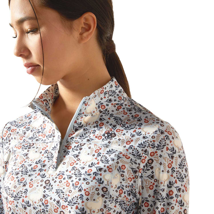 Ariat Youth Lowell 3.0 1/4 Zip Performance Baselayer - UV Protection and Thumbholes - Jeffers - Children > Girls > Shirts & Tees