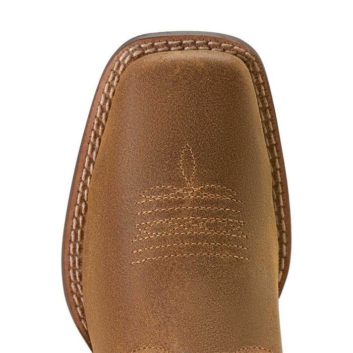 Ariat Youth Westwood Wide Square Toe Western Boots – Kids’ Durable Cowboy Boots - AI3A2 - Pink - 11 - 7