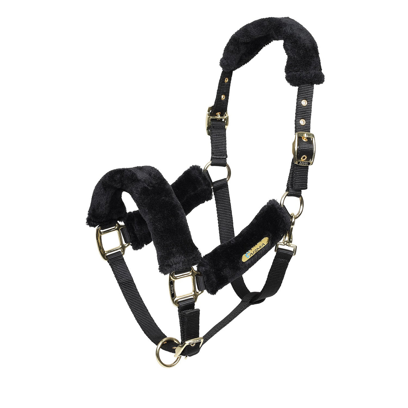 Arma Fleece Lined Halter with Breakaway Tab - SEP26Y - Black - Full - 1