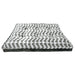 Queen-Size Waterproof Bella Orthopedic Mattress Bed - Charcoal Zig Zag  