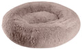 Arlee Shaggy Fur Donut Pet Bed, 28" x 9" - Blush  