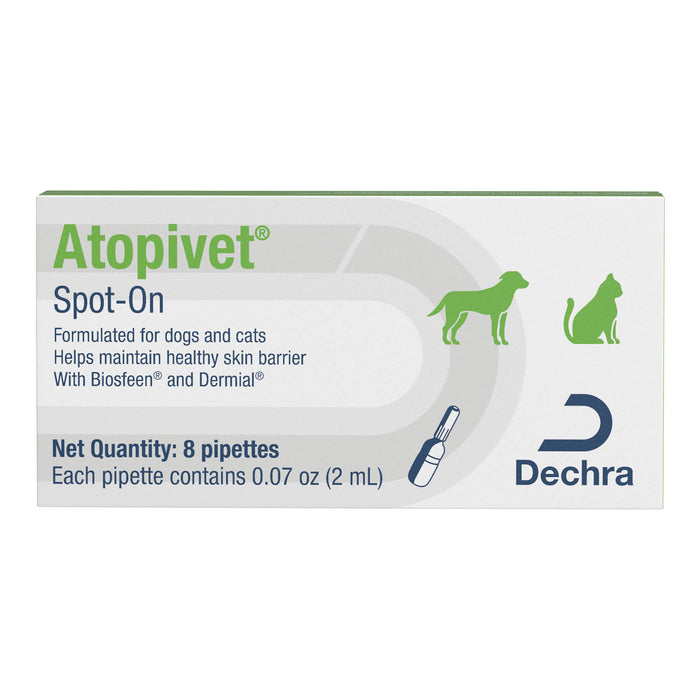 Atopivet Spot - On, 8 x 2 mL Pipettes - Jeffers - Animal Health & Wellness > Skin & Coat Care