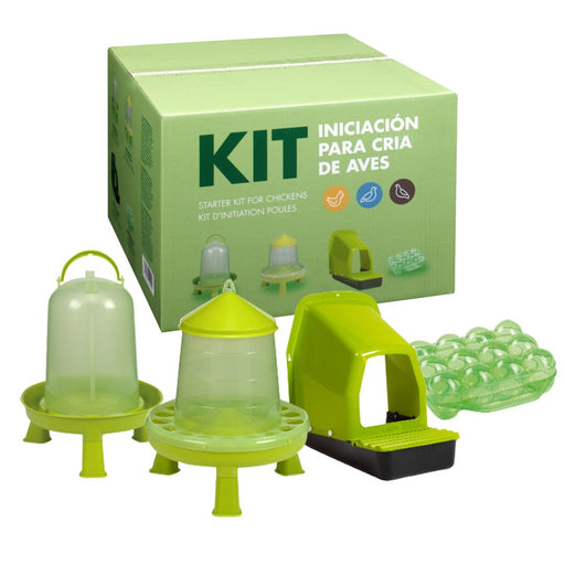 Backyard Chicken Starter Kit – Feeder, Waterer, Nest Box & Egg Container - GAUDJ - 1