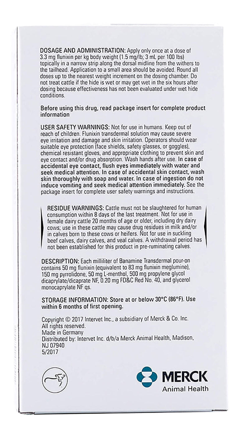 Banamine Transdermal for cattle — Jeffers