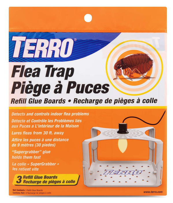 TERRO Flea Trap & Refills - TERRO 3-pk Flea Trap Refills  