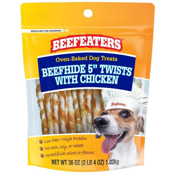 Beefeaters Beefhide 5" Twists with Chicken