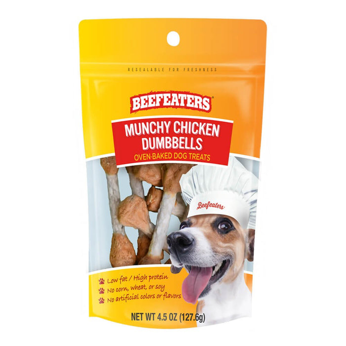 Beefeaters Munchy Chicken Dumbbells - 031BE-02485-6 - 4.5 oz, 6 Pack - 3