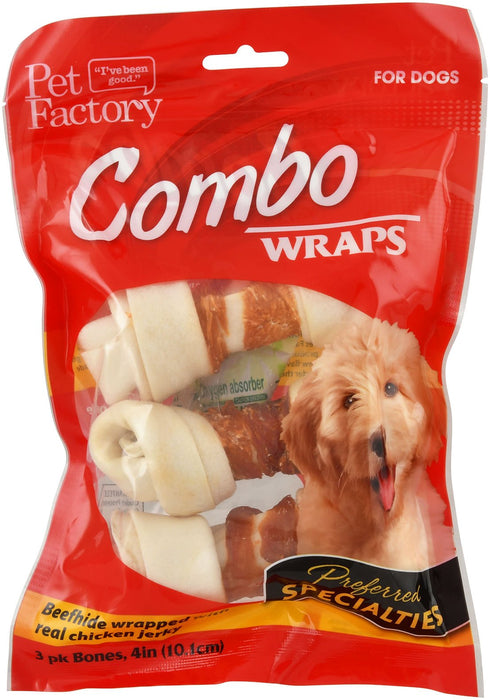 Beefhide w/ Chicken Combo Wraps Dog Chews - Jeffers - Dog Supplies > Dog Treats > Chews