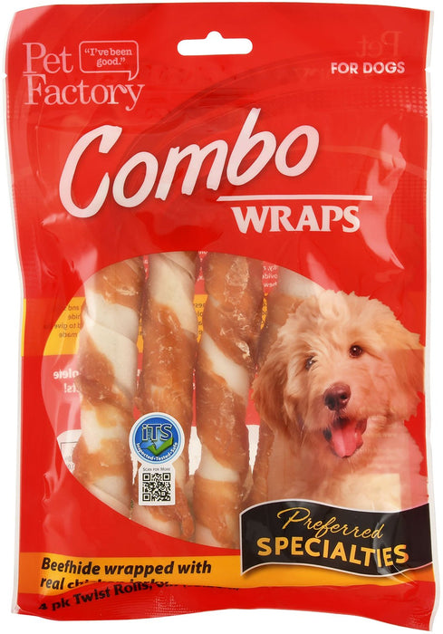 Beefhide w/ Chicken Combo Wraps Dog Chews - Jeffers - Dog Supplies > Dog Treats > Chews