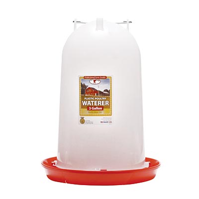 Little Giant Plastic Poultry Fountain,  3 Gallon -   