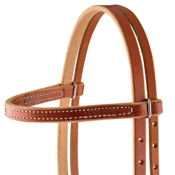 Berlin Leather Harness Leather Browband Headstall for Ponies - BCL17 - 2