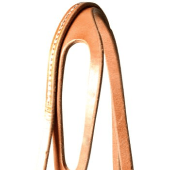 Berlin Leather Hermann Oak Shaped Ear Headstall with Throat Latch - BCLDC - 2