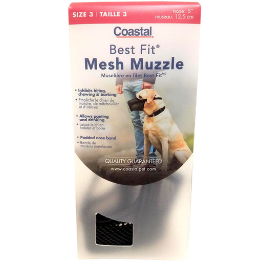 Best Fit Adjustable Mesh Dog Muzzle - 024COA-37606 - Size 3 - 2
