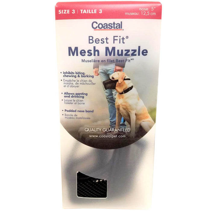Best Fit Adjustable Mesh Dog Muzzle - 024COA-37606 - Size 3 - 2