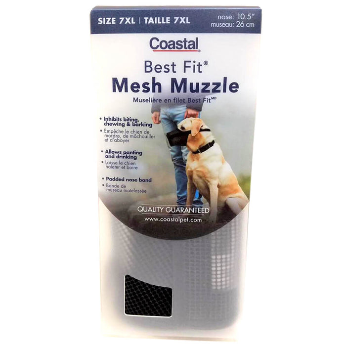Best Fit Adjustable Mesh Dog Muzzle - 024COA-37611 - Size 7XL - 4