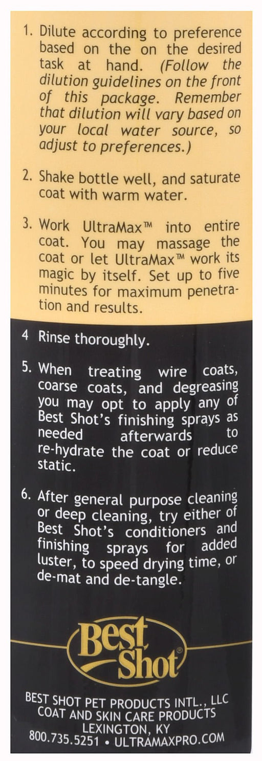 Best Shot UltraMAX Pro '4 - in - 1' Shampoo - Jeffers - Animal & Pet Supplies > Pet Grooming > Pet Shampoo & Conditioner