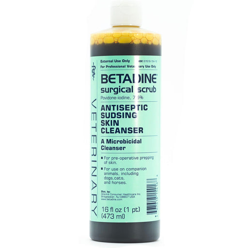 Betadine Surgical Scrub Sudsing Skin Cleanser (Povidone Iodine) - P7B4 - Scrub, 16 oz - 1