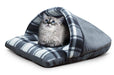 Plush Slipper Pet Bed - Gray  