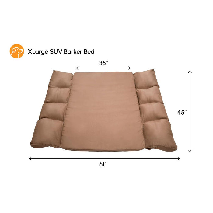 Big Barker 3" Thick SUV Dog Bed – Orthopedic, Waterproof, Large Breed Travel Dog Bed with Joint Support - H7ZC - Khaki - Medium – 55" x 25" x 3" - 1 ct - 15