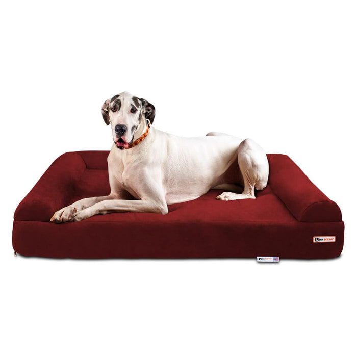 Big Barker 7" Thick Orthopedic Sofa Dog Bed for Large & Giant Breed Dogs – Vet Recommended, Joint Support, Durable Foam - Jeffers - Dog Supplies > Dog Beds